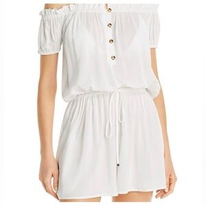 Kate Spade White Off-Shoulder Romper